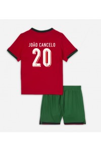 Portugal Joao Cancelo #20 Babyklær Hjemme Fotballdrakt til barn EM 2024 Korte ermer (+ Korte bukser)